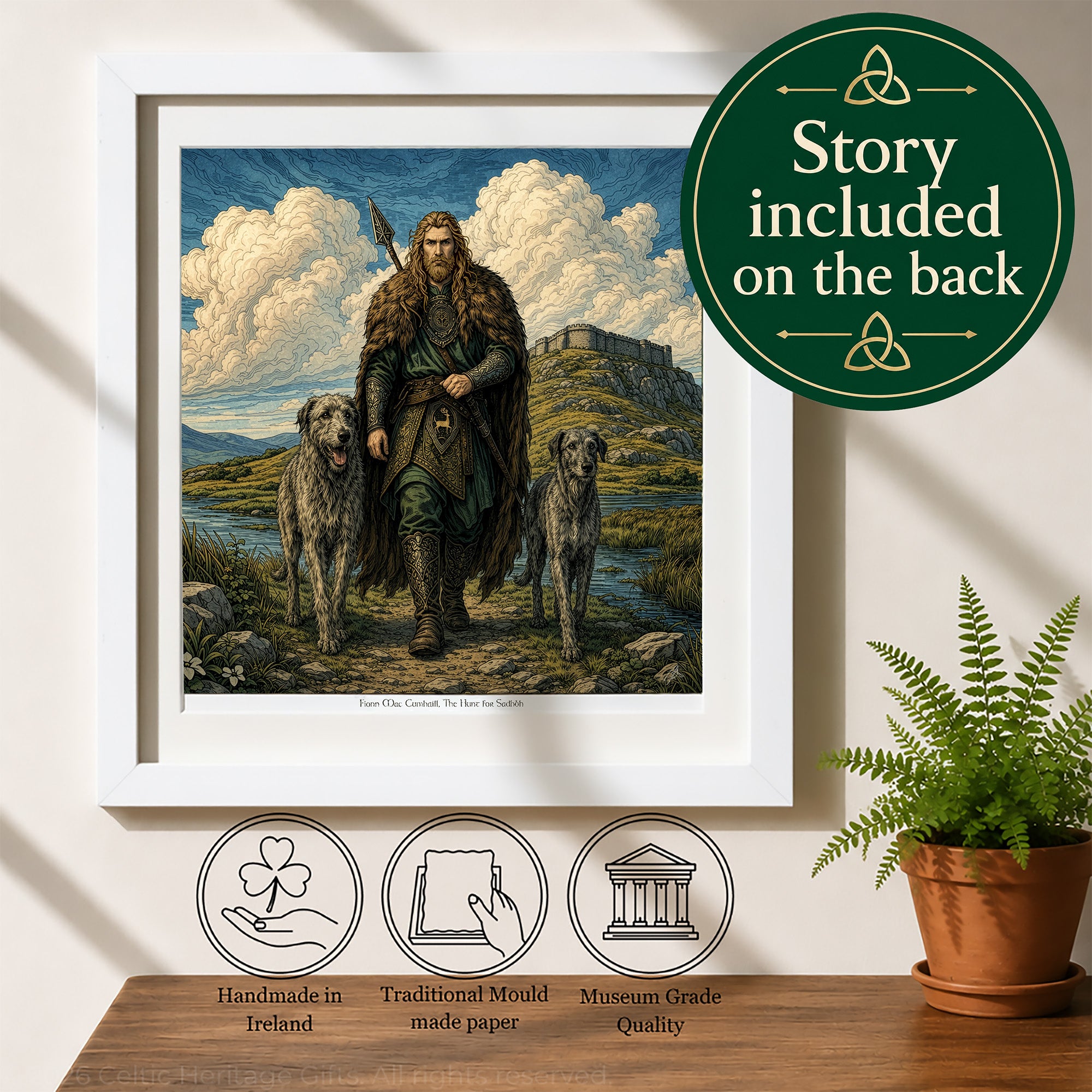Fionn Mac Cumhaill: The Hunt for Sadhbh (Artwork Print)