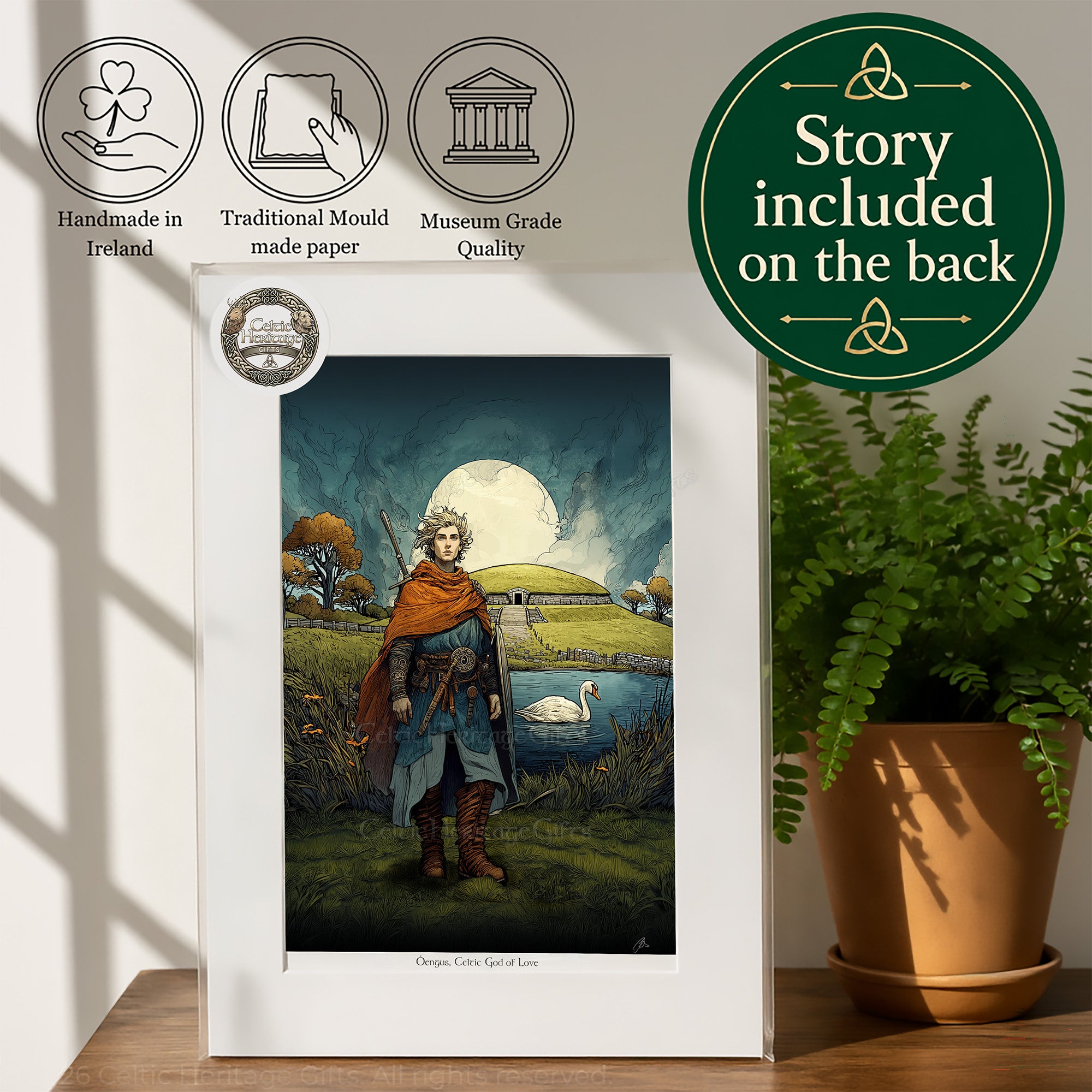 Óengus, Celtic God of Love (Artwork Print)