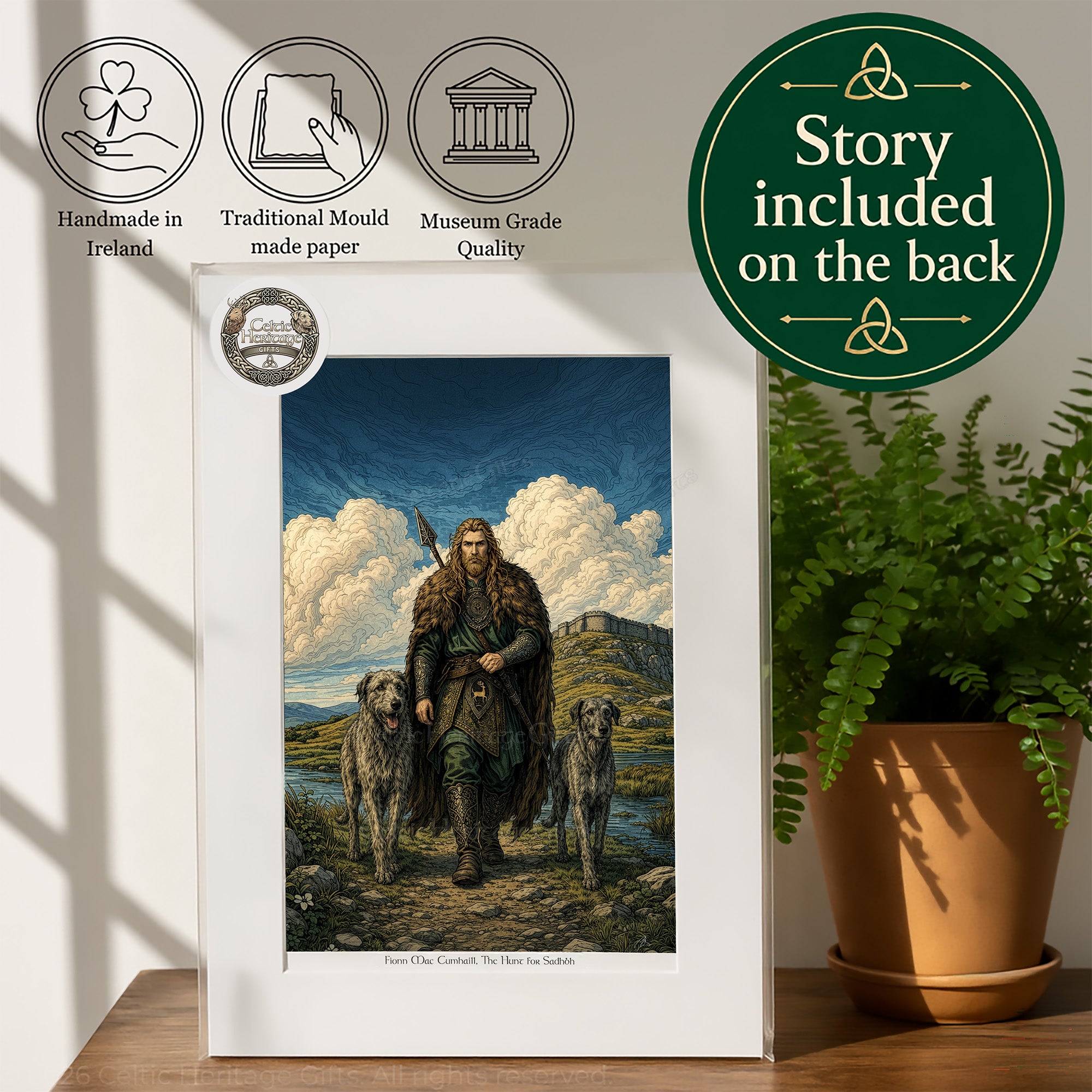 Fionn Mac Cumhaill: The Hunt for Sadhbh (Artwork Print)