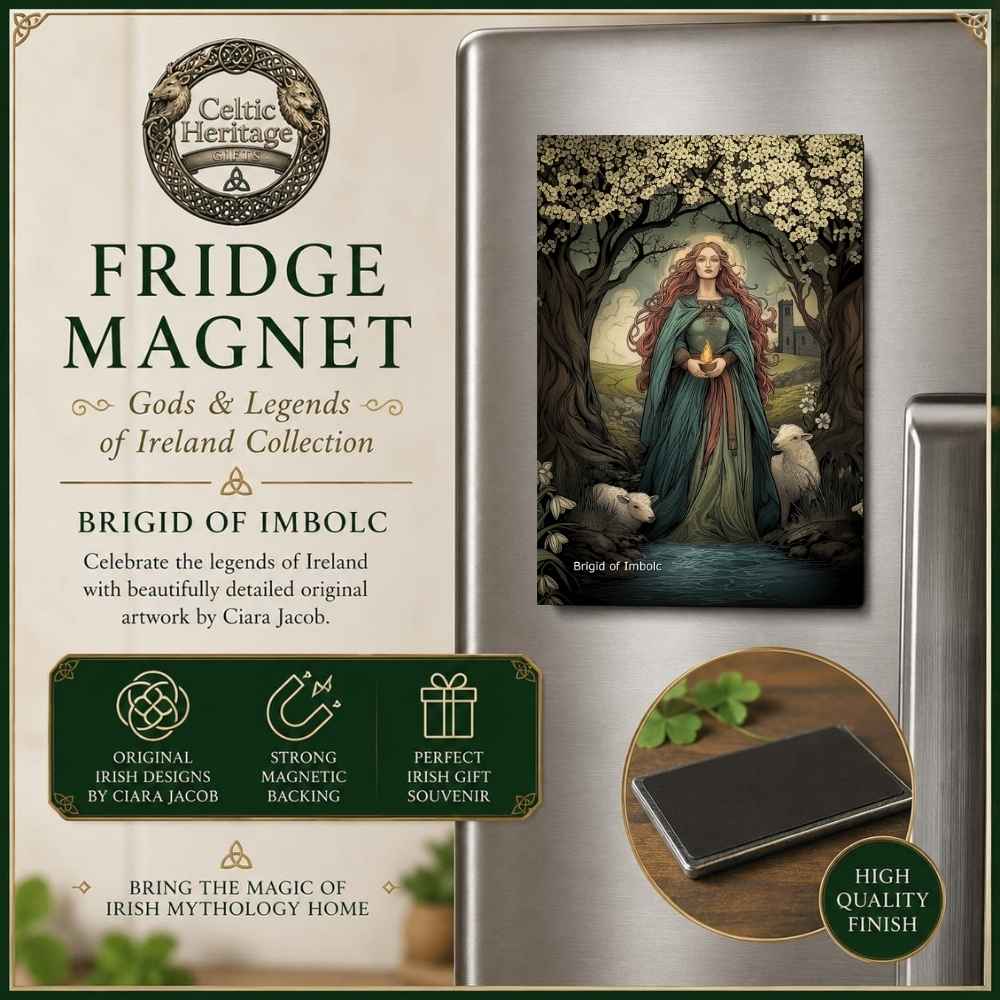 Brigid of Imbolc Fridge Magnet