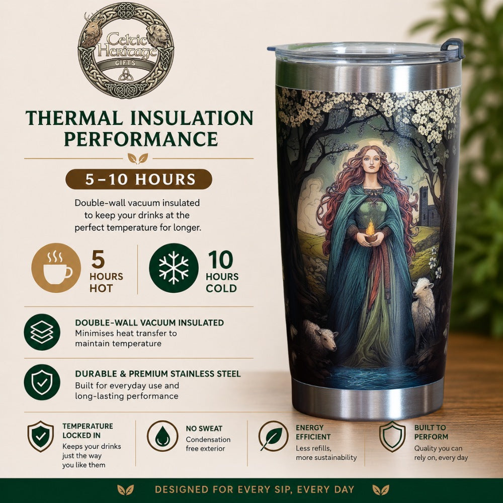 Brigid of Imbolc (20oz / 600ml Travel Mug)
