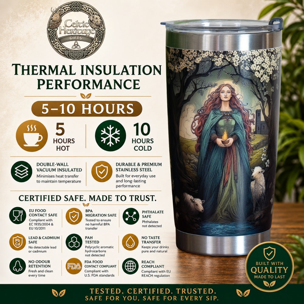Brigid of Imbolc (20oz / 600ml Travel Mug)