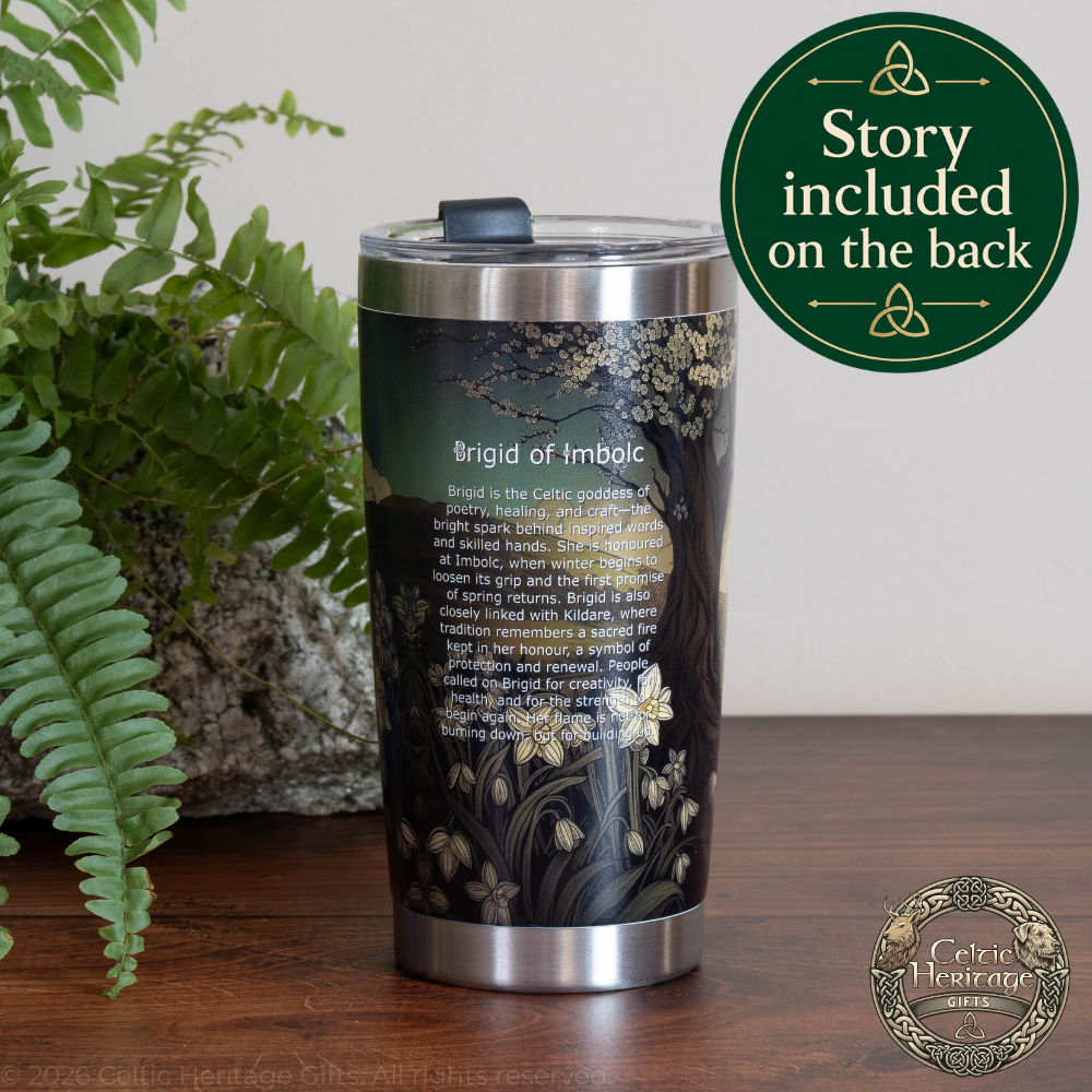 Brigid of Imbolc (20oz / 600ml Travel Mug)