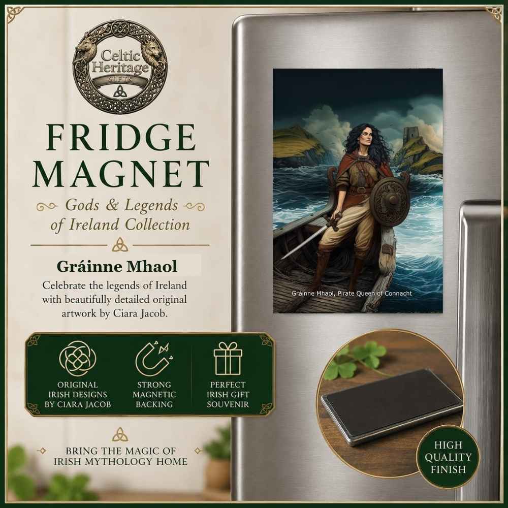 Gráinne Mhaol: Pirate Queen of Connacht Fridge Magnet