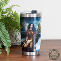 Gráinne Mhaol Grace O’Malley 20oz vacuum insulated stainless steel travel mug Kildavnet Castle Mayo spill resistant lid