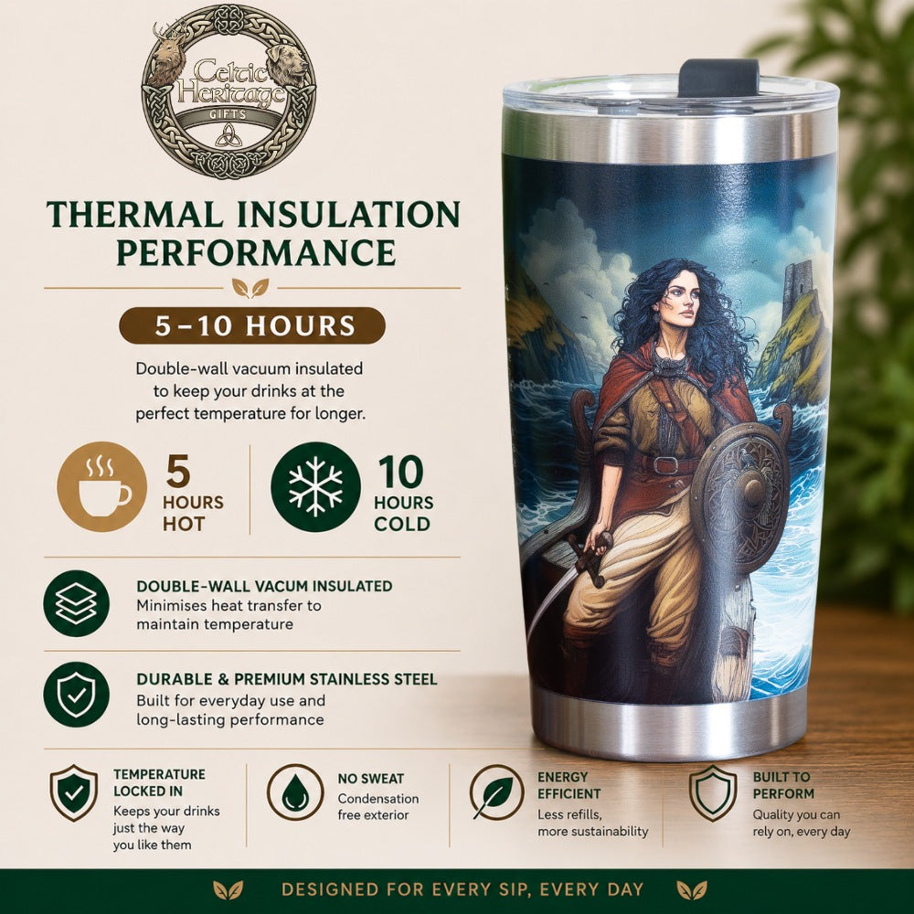 Gráinne Mhaol: Pirate Queen of Connacht (20oz / 600ml Travel Mug)