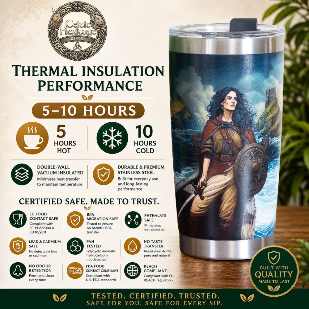Gráinne Mhaol: Pirate Queen of Connacht (20oz / 600ml Travel Mug)