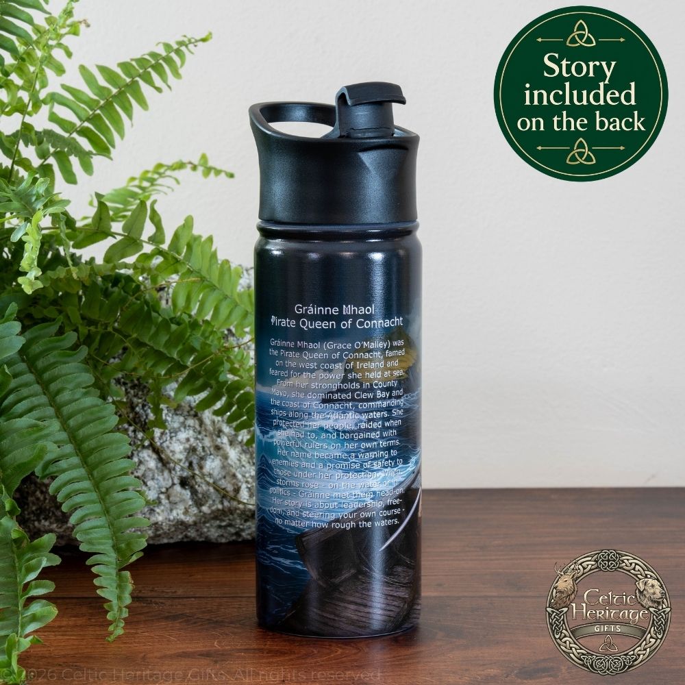 Gráinne Mhaol: Pirate Queen of Connacht 500ml Insulated Water Bottle