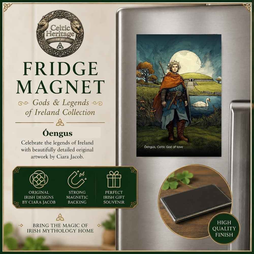 Óengus Celtic God of Love Fridge Magnet